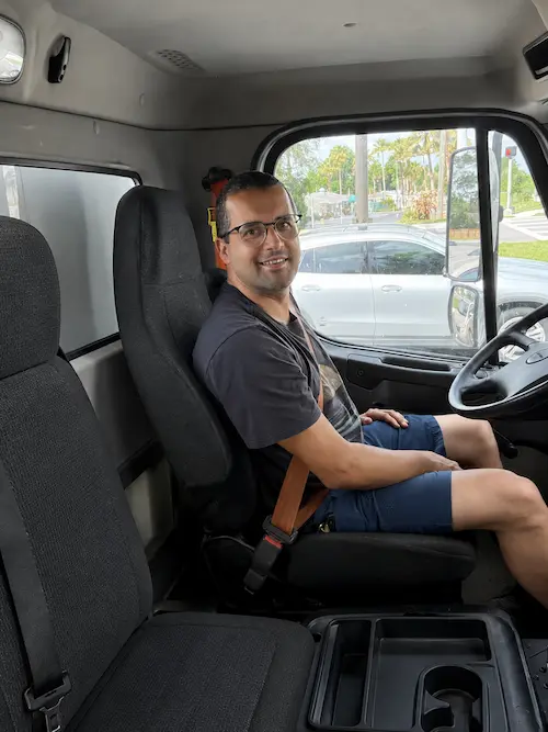 Rafael Aranha, founder and owner of Dumpster Strong in Orlando, FL