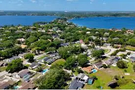 Aerial view of Dr. Phillips neighborhood in southwest Orlando FL